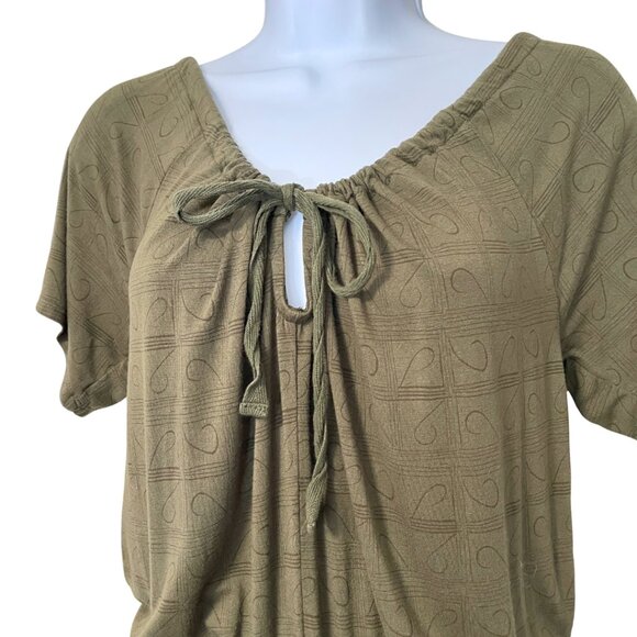 Sundance Felicity Jumpsuit Womens Size XS Army Green Wide Leg Comfy Stretchy - Picture 4 of 13